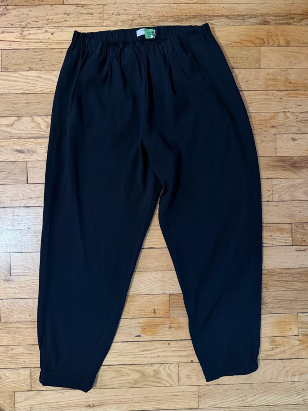 Black Babaton Dexter High Rise Slim Leg Pull-On Ankle Pants